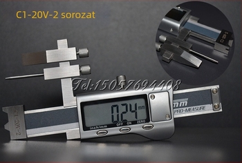 Digitális kijelzős differenciális mérőeszköz, modell C1-20V-2, rozsdamentes acél, felbontás 0,01, pontosság 0,003