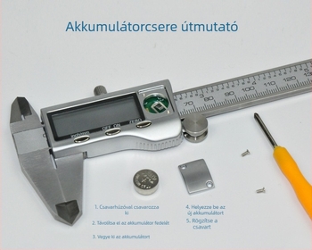 Digitális tolómérő 0-150 mm, 200 mm és 300 mm tartományokkal, elektronikus vernier tolómérő