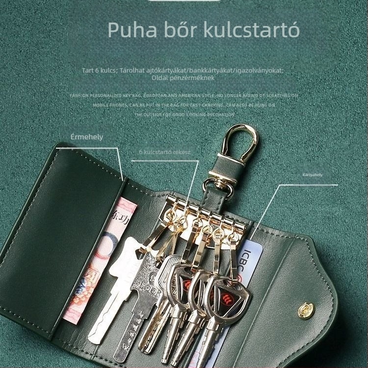 Kulcstáska – ultra könnyű, PU anyag, PU bélés, városi egyszerűség