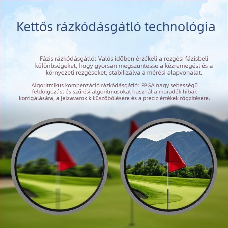 Golf lézeres távolságmérő infravörös kézi mérőeszközzel, nagy precizitású távolság-, szög- és magasságmérés