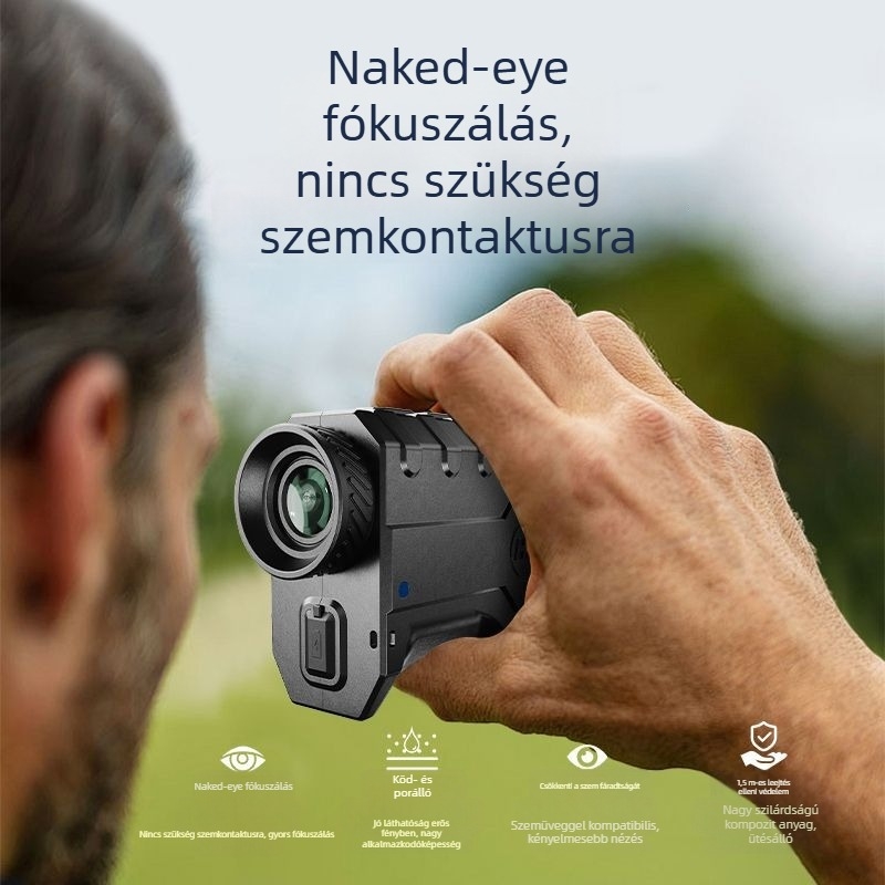 Golf lézeres távolságmérő infravörös kézi mérőeszközzel, nagy precizitású távolság-, szög- és magasságmérés
