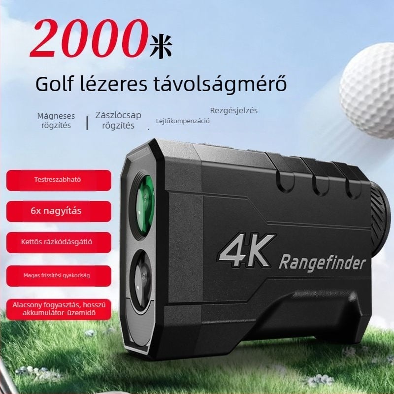 Golf lézeres távolságmérő infravörös kézi mérőeszközzel, nagy precizitású távolság-, szög- és magasságmérés