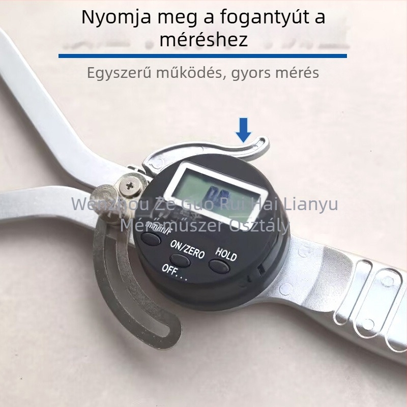 Lianyu nagy tartományú digitális tolókaliper, digitális kijelző, külső mérő, 0–150 mm, karm hossz 160 mm