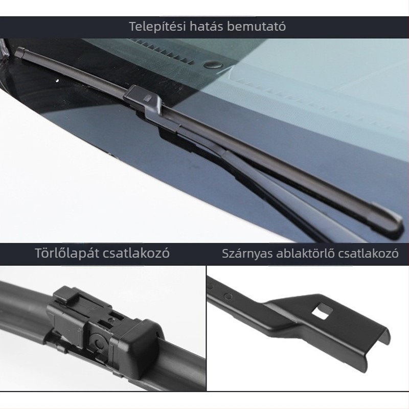 Roewe Ei5 keret nélküli ablaktörlő, 2018–2021 modellhez, gumírozott penge