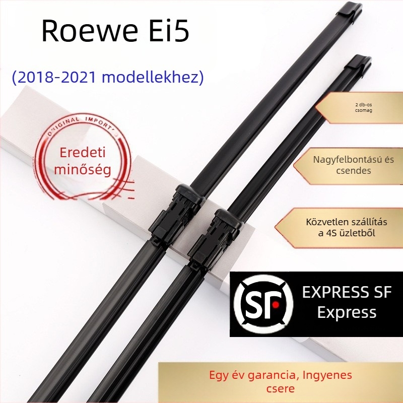 Roewe Ei5 keret nélküli ablaktörlő, 2018–2021 modellhez, gumírozott penge