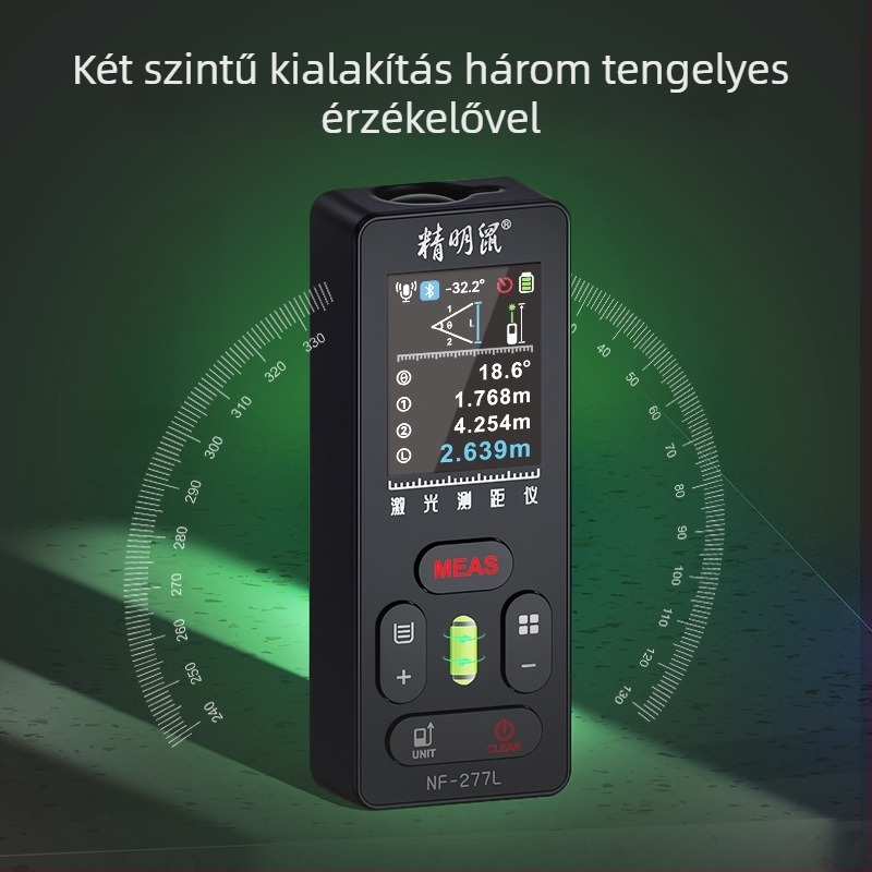 NF-277L Kültéri lézeres távolságmérő infravörös méréssel és elektronikus vonalzó keresztezett jelöléssel