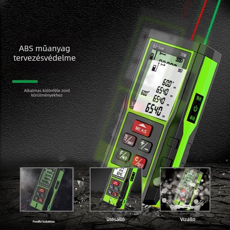 Kétsugaras lézeres távolságmérő infravörös mérővonalzattal, teljesen automata, magas pontosságú elektronikus távolságmérő készülék