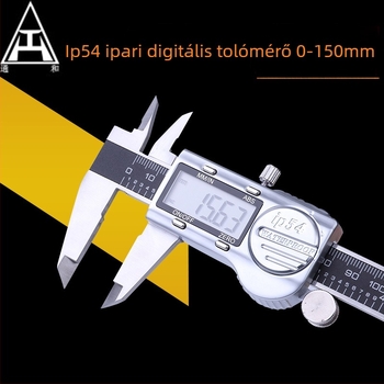Ipari IP54 digitális tolókaliber, rozsdamentes acél, elektronikus vernier TH/Tong