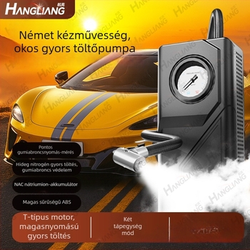 Hordozható kézi autógumi pumpa, USB-rechargeable, sokoldalú univerzális levegőpumpa autókhoz és járművekhez