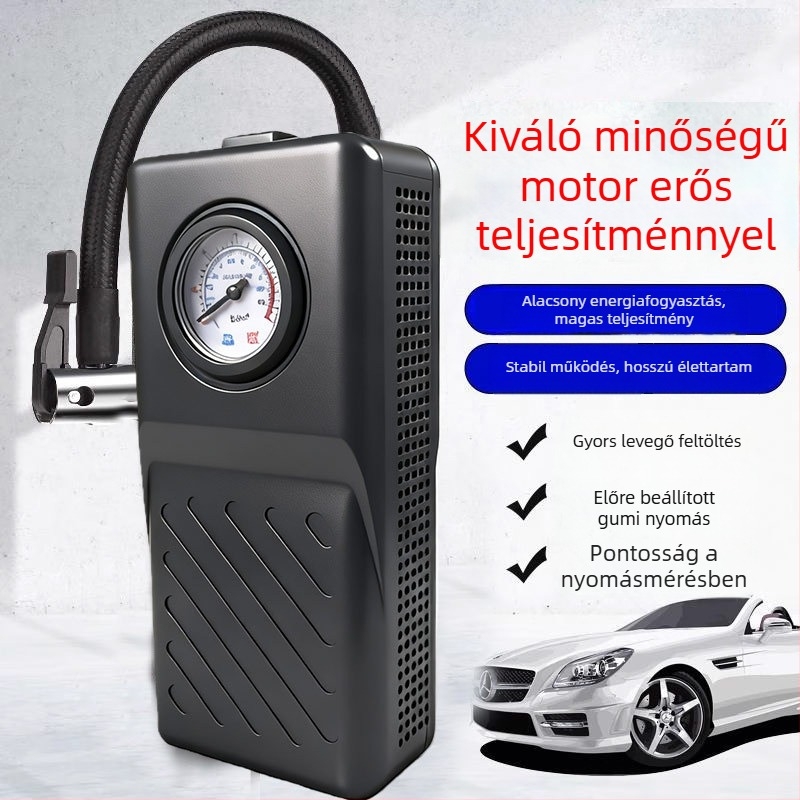 Vezeték nélküli autópumpa kettős hengerrel — 48V, 120W, 50 L/min, működési idő 5–20 perc