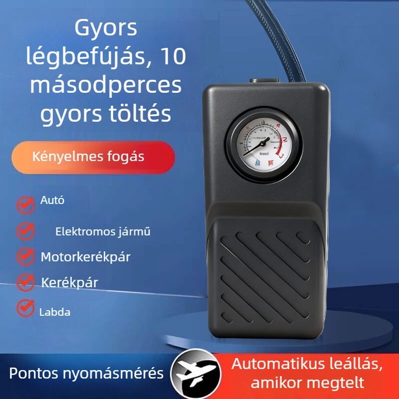 Vezeték nélküli autópumpa kettős hengerrel — 48V, 120W, 50 L/min, működési idő 5–20 perc