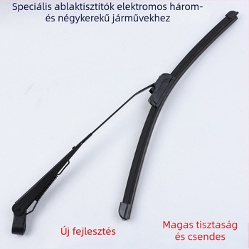 Elektromos háromkerekű ablaktörlő — egyoldalas, univerzális törlőkar