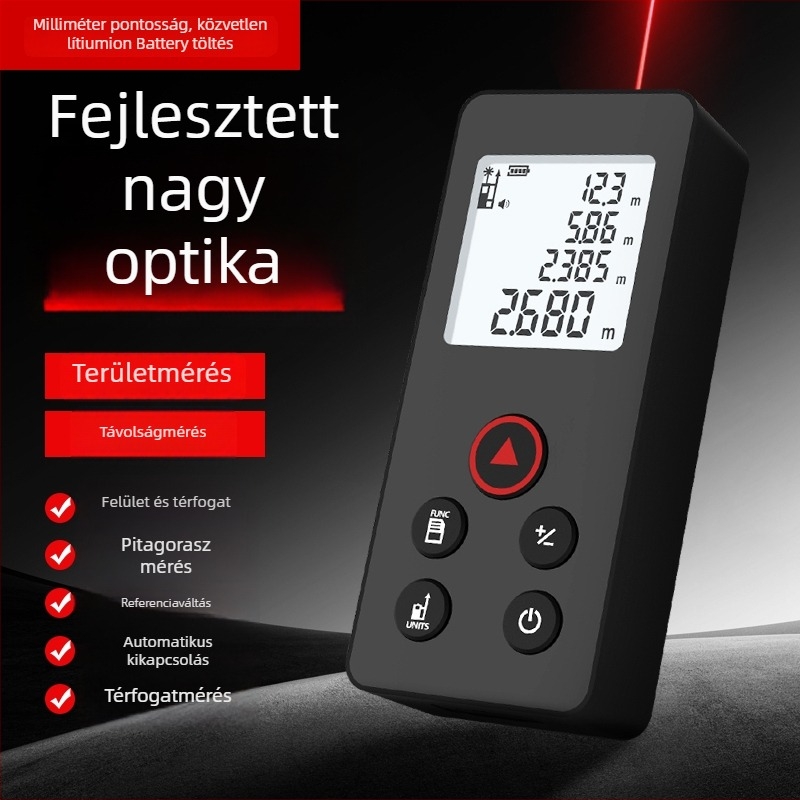 Peak of Rice N40puls hordozható infravörös lézer-távolságmérő a felületek és távolságok pontos méréséhez