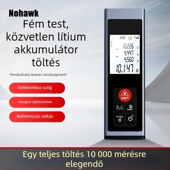 Lézeres távolságmérő – kézi infravörös mérőeszköz, digitális kijelző, nagy pontosság