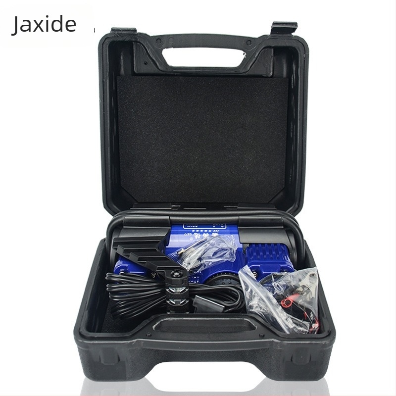 Kéthengeres 12V-os autógumi fújó, 125 cm tömlővel, 200W, 50 L/min