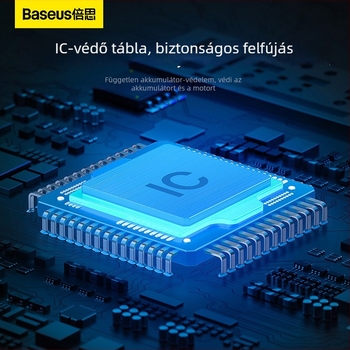 Baseus Ultra-Mini Pro autóba illeszthet pumpa digitális kijelzővel, 220V dugaszolható tápegység, kevesebb mint 80W, 667 g, több mint 20 perc működés