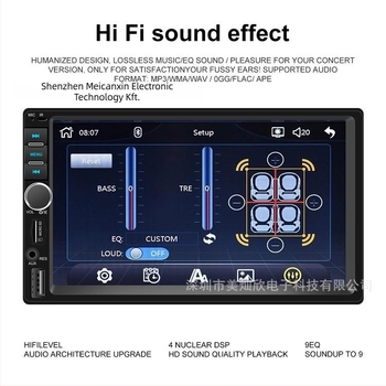 Autós navigációs képernyő MP5 CarPlay-vel és központi konzol felújításával, 7018 modell; LCD kijelző; SD-kártya; 30 m hatótáv; országos garancia