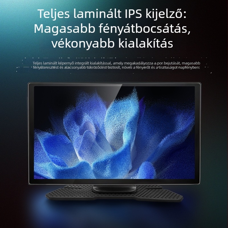 Vezeték nélküli CarPlay és Android Auto LCD-képernyő, visszafelé kép megjelenítésével, Bluetooth-kapcsolat, több videóformátum támogatás