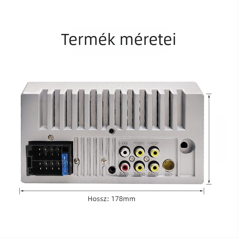 Autó MP5 lejátszó GPS navigációval, CarPlay, érintőképernyő, hátrameneti kép, LED-kijelző