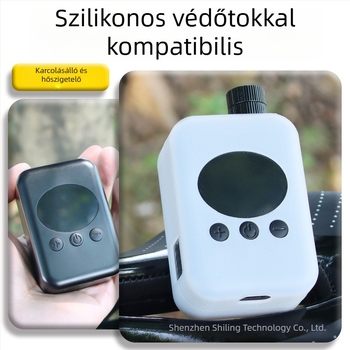 Elektronikus mini kerékpárpumpa - USB töltés, digitális kijelző, magas nyomás, áramlás 30 L/min