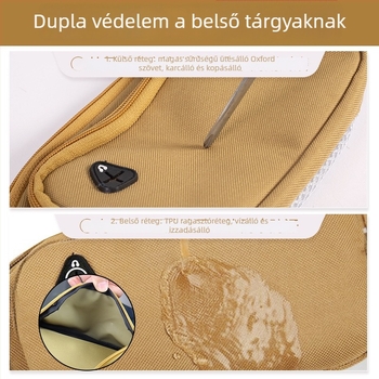 Sport derékpántos táska, vászon, uniszex, kültéri sportokra