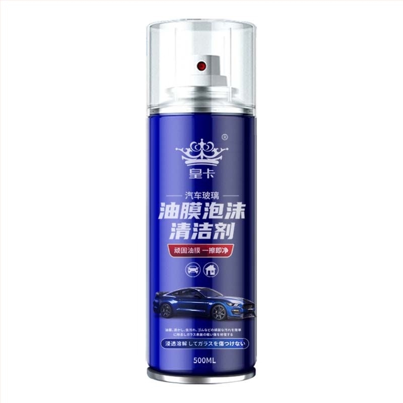 Első szélvédőre vonatkozó üveg zsíros film eltávolító habtisztító | Felületaktív anyag alapú | Márka Real Card | Élettartam 3 év | Minőségi szabvány 3655