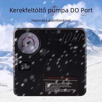 12V hordozható autógumi-inflátor beépített akkumulátorral