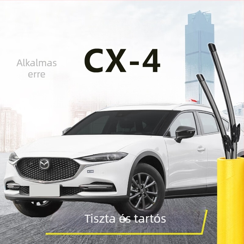 Keret nélküli ablaktörlő Mazda CX-4-hez, első és hátsó, gumiból, Snow soaring
