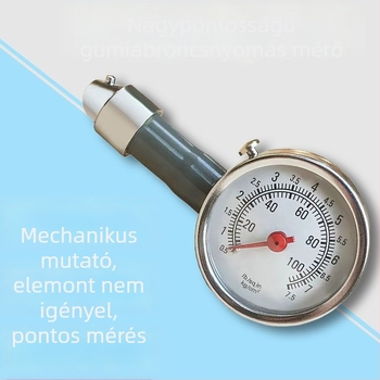 Keréknyomás-mérő, nagy pontosságú, hordozható, autó keréknyomás detektor