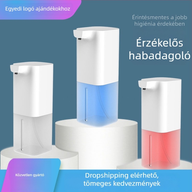 Érzékelős habzó szappanadagoló automatikus habképzéssel és kézfertőtlenítő adagolóval