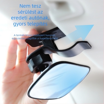 Autó belső visszapillantó tükör széles látómezőjű görbült lencsével, univerzális kompatibilitás, babát figyelő tükör