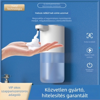 Automatikus infravörös érzékelővel rendelkező szappanadagoló – ABS, 280 g, injekciós formázás, modern minimalista stílus