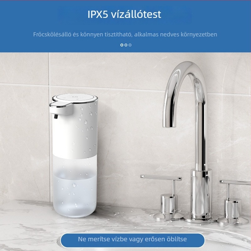 Automatikus infravörös érzékelővel rendelkező szappanadagoló – ABS, 280 g, injekciós formázás, modern minimalista stílus