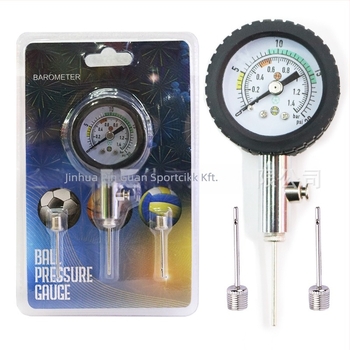 Pointeres labdanyomásmérő – fém kivitelben, futballhoz, kosárlabdához és röplabdához – bírói eszköz