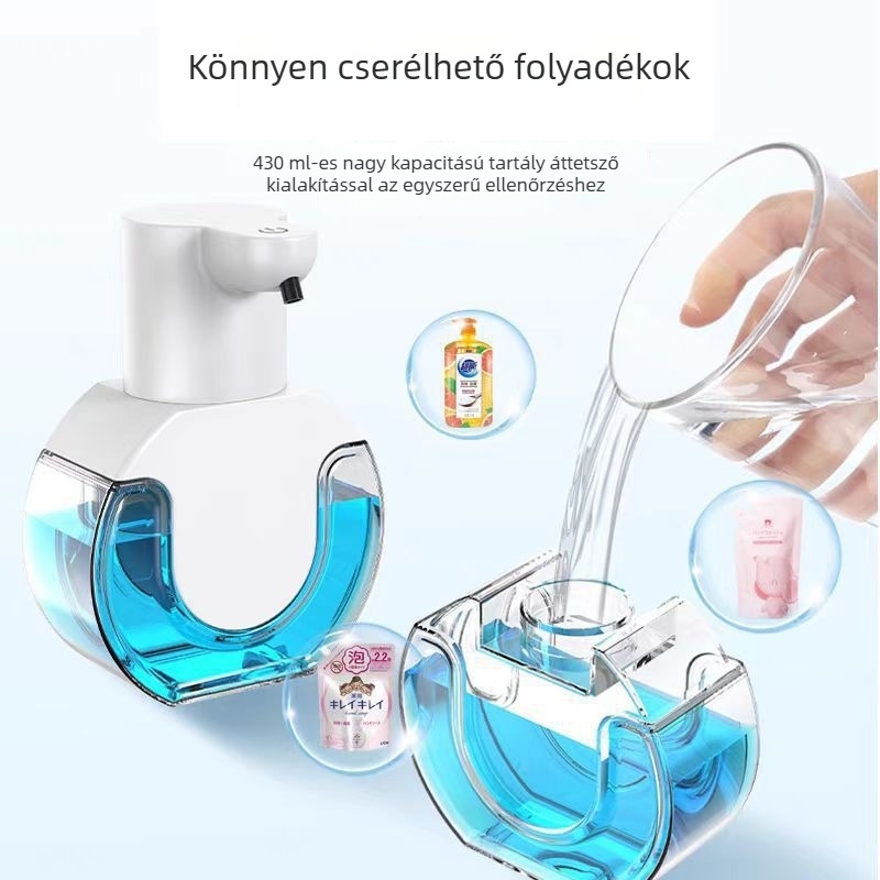 Automata szappanadagoló indukciós szenzorral – falra szerelhető, műanyag, modell Q10