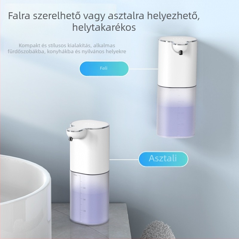 P9 falra szerelt automata habszappan adagoló – érintésmentes érzékelés, újratölthető