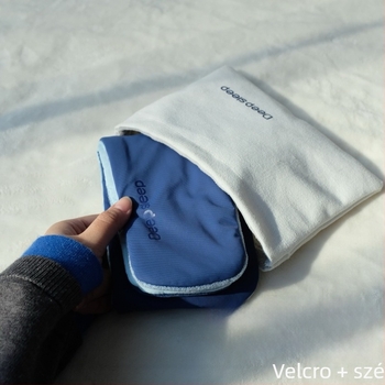 Vászon utazási tároló rendező Velcro zárással — lélegző, gyorsan száradó, antibakteriális, modern minimalist stílus