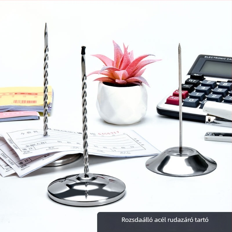 Asztali nyugta-behelyező — rozsdamentes acél, kasszához és bárhoz