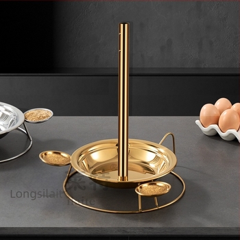 Rozsdamentes acélból készült sült csirkeállvány acélcső kerettel — Hanmey