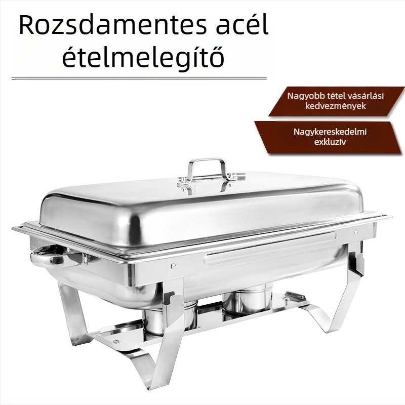 Meigang Xing Rozsdamentes acél büfé tűzhely szállodák számára, összecsukható fedél, négyszögletes kialakítás