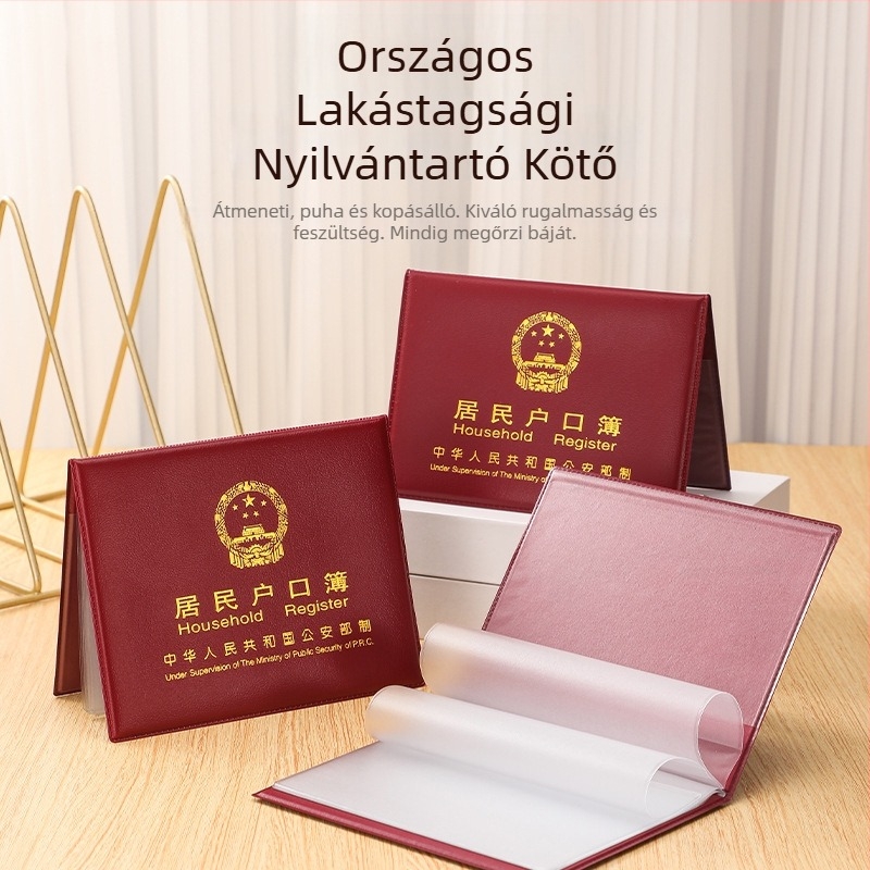 Yunlu Bőr Útlevél- és Dokumentumtartó, Uniszex, Egyszerű Mintázat