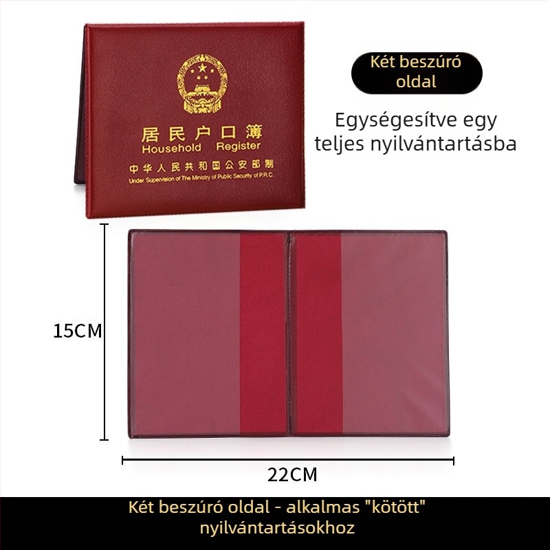 Yunlu Bőr Útlevél- és Dokumentumtartó, Uniszex, Egyszerű Mintázat