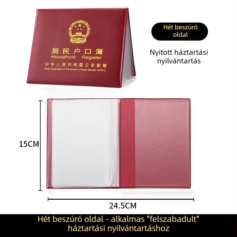 Yunlu Bőr Útlevél- és Dokumentumtartó, Uniszex, Egyszerű Mintázat