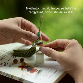 Gyanta kulcstartó aromaterápiára – üreges illatosító golyó, autó- és telefon-tartozék