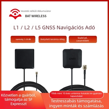 Jármű GNSS antenna GPS/BeiDou, aktív, nagy nyereségű, külső antenna