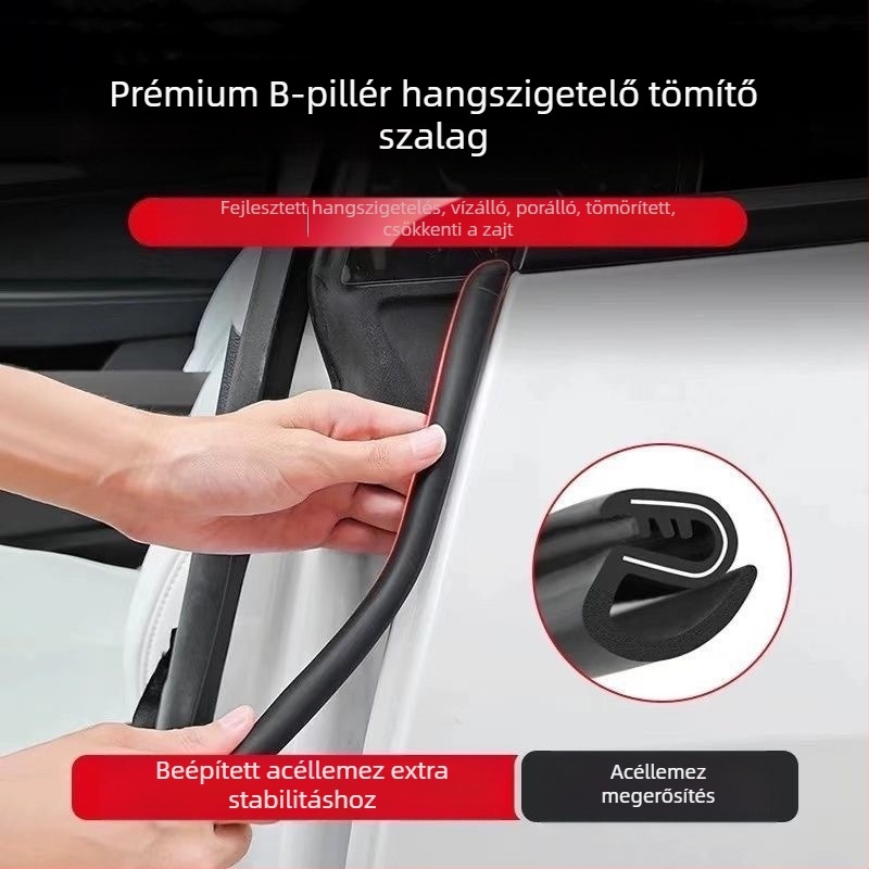 B-oszlop autó-szigetelő csík, gumi anyag, vízálló, korrózióálló, hangszigetelő