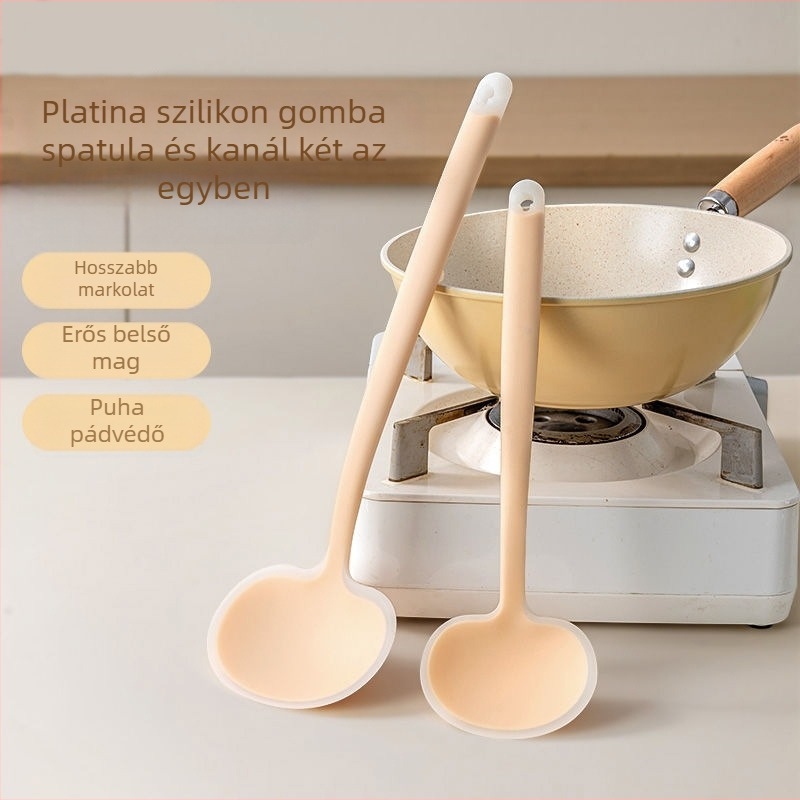 Szilikon gomba spatula sütéshez — tapadásmentes, hőálló, modern minimalist stílus