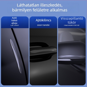 Autóajtó és oldalsó tükör védőcsík – ragasztós ütközésvédő, karcolásmentes, a fényezést nem karcolja
