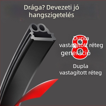 Autóajtó tömítőszalag hangszigeteléshez, dupla réteg, por- és zajcsökkentés, modell no41, eredeti gyári illesztés