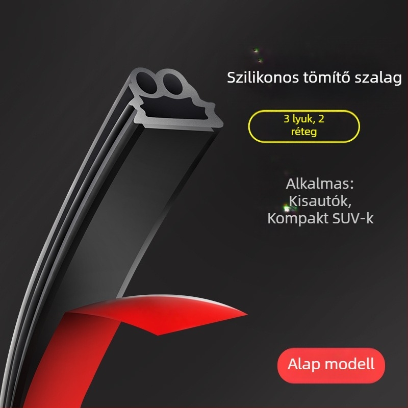 Autóajtó tömítőszalag hangszigeteléshez, dupla réteg, por- és zajcsökkentés, modell no41, eredeti gyári illesztés